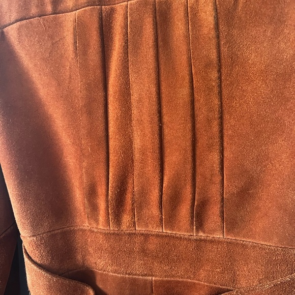 Vintage Penny Lane Suede Coat with Faux Fur Collar - Picture 13 of 15